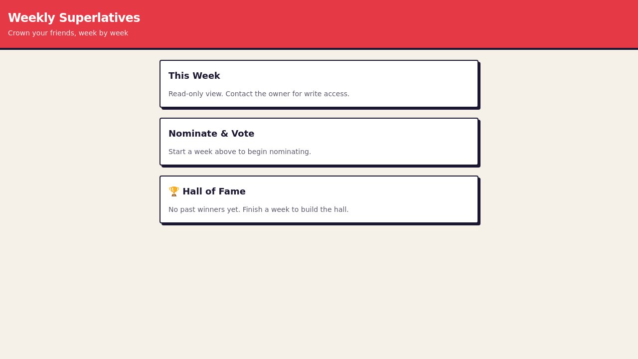 Superlatives